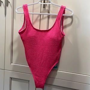 Crinkle One Piece- Hot Pink